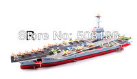 free shipping diy 3d paper puzzle 4 sheets / 98 pcs  jigsaw puzzle USS FORD AIRCRAT CARRIER 27modes to choice puzzle game