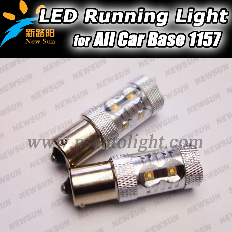Super hot Automotive parts 1157 auto bulb, white Led bulbs, Led running light for all car Base 1157(China (Mainland))