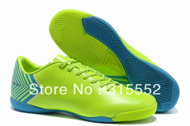 2013 Newest Styles Turf&Futsal Five Soccer Shoes,X pleasure goal Soccer Boots,Indoor Football Cleats Top Quality free shipping(China (Mainland))