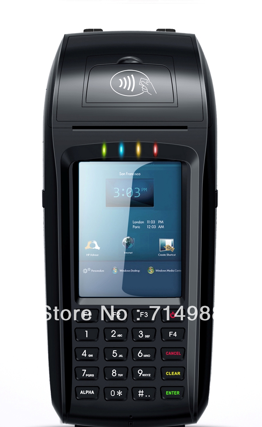 1GHz High performance processor smart EFT-POS terminal Support SMR,ICCR,RFID,Payment card reader 1D/2D barcode scanner(China (Mainland))