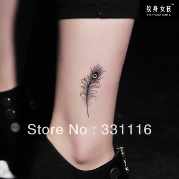 Waterproof Body Makeup on Body Art Peacock Feathers Stencil Designs Free Shipping Waterproof