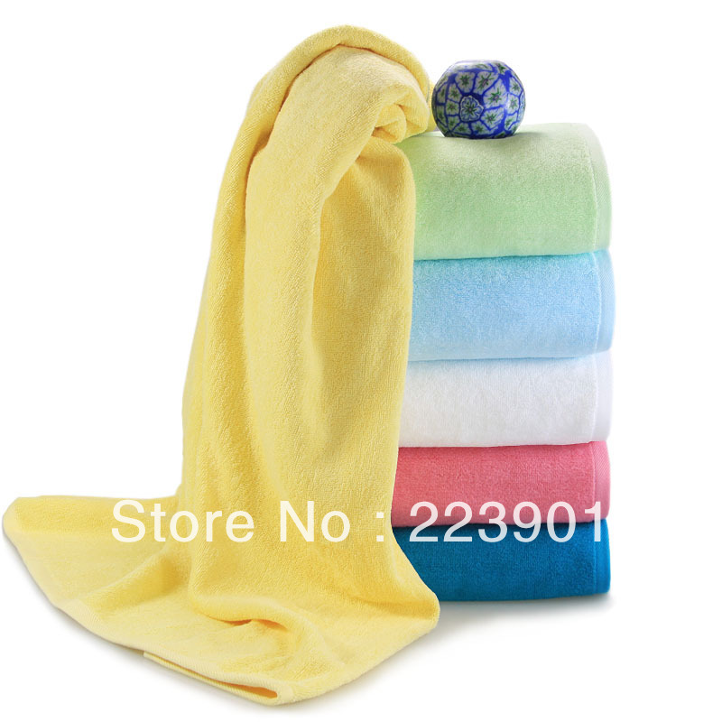 Large Bath towel with good water sucking function,soft and comfortable,safe for baby(China (Mainland))