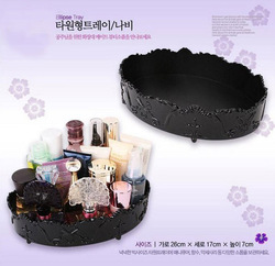 Free Shipping 26*17*7 cm Hot Sale Crystal Plastic Cosmetic Display & Storage Box, Wholesale Transparent Storage Box QF-CS008(China (Mainland))