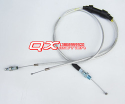 Prince's car atv off-road motorcycle refit the equidistants rolling handle dual throttle cable dual throttle cable(China (Mainland))