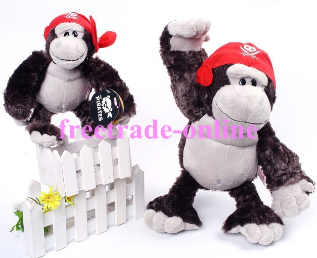 New 25cm/9.8" Stuffed Animals NICI Pirates Monkey/Orangutan Soft toys/Gift For Children T-029(China (Mainland))