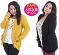 2013 plus size spring mm faux two piece outerwear gentlewomen elegant plus size outerwear
