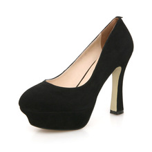 2013 women’s spring shoes nubuck cowhide platform ultra high heels single shoes ol genuine leather women’s shoes 01