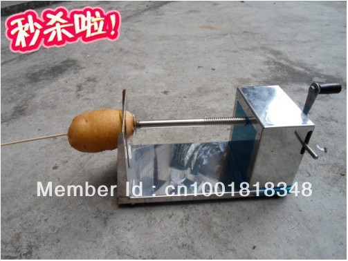 Free shipping-arrival manual Tornado potato machine, potato spiral cutting machine,potato cutter machine /potato chips machine(China (Mainland))