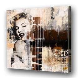 Beautiful Large Figure Oil Painting Art Marilyn Monroe On Canvas Wall For Home Decoration No Framed(China (Mainland))