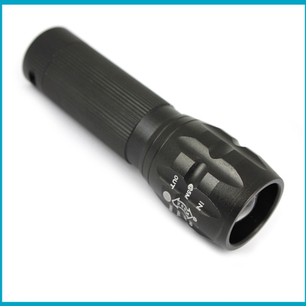 Free Shipping 3 Watt CREE Q5 Bright LED Flashlight with Advanced Focus System. A great gift to family and friends(China (Mainland))
