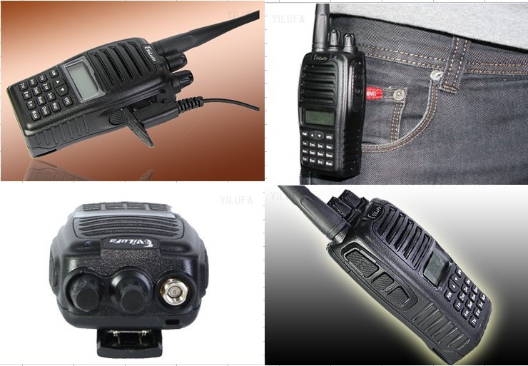 New 8W 199CH Walkie Talkie UHF/VHF T-9 Interphone Transceiver Two-Way Radio with LCD Mobile Portable Handled(China (Mainland))