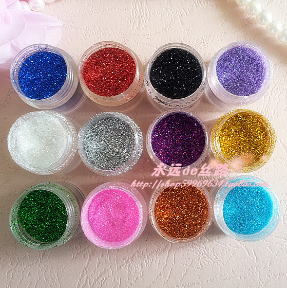 free shippig Nail art glitter nail art glitter laser powder glitter powder glitter nail polish oil hot selling(China (Mainland))