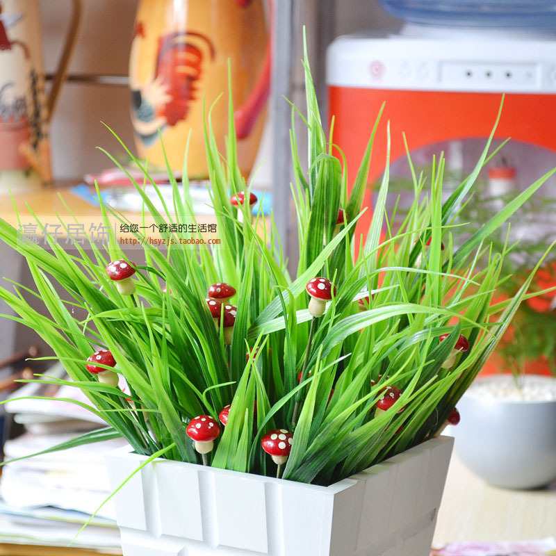 Living room dining table mushroom small wild fruit fruits and vegetables home decoration artificial grass artificial flower(China (Mainland))