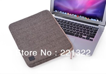 Free shipping laptop message bag case ,2013 new soft sleeve /pouch