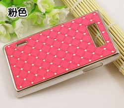 Luxury Bling Case For LG Optimus L7 Cover P700 P705 Diamante Diamond Bling Chrome Case(China (Mainland))
