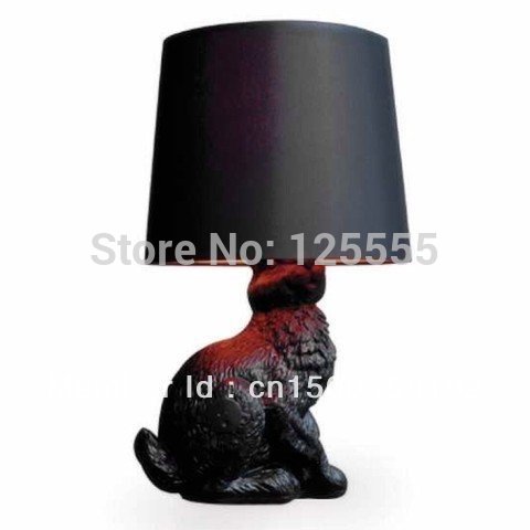 Moooi Front designed Black Rabbit table lamp moder art+free shipping(China (Mainland))