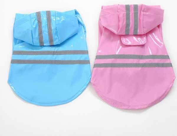 New Pet Dog Rain Coat Hoodie Hooded Raincoat Clothes Apparel Size S M L #9268(China (Mainland))