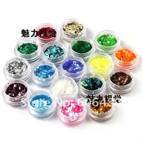 18 Colors Big Rhombus GlitterTips For UV Gel Nail Art Decoration 022