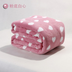 Outlet water jade dot coral fleece blanket blanket single or double student dormitory bed linen blanket free shipping(China (Mainland))