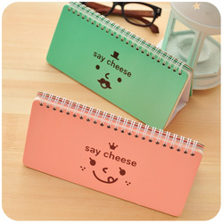 Min. Order $25 (mix order) desktop supplies cute smiley coil vertical the schedule , #MIN2503 SERIES(China (Mainland))