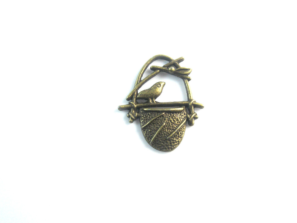 Antique Bronze Birdcage Metal Pendant Fashion Charm Bird Cage Pendant Findings a409(China (Mainland))