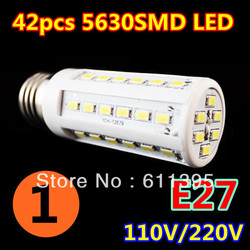 1pcs/lot Retail 12W 42LED 5630 SMD E27 E14 B22 Corn Bulb Light Maize Lamp LED Light Bulb Lamp LED Lighting Warm/Cool White(China (Mainland))