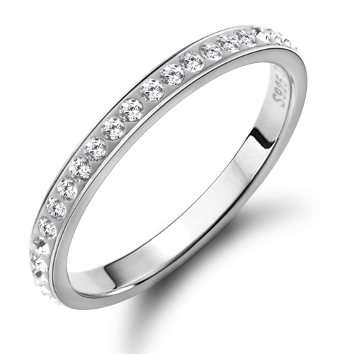 small-and-unique-925-sterling-silver-rings-female-Swiss-Diamond-Korean ...