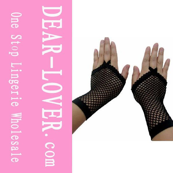 Black Fishnet Adult Gloves LC7005-2+ Cheaper price + Free Shipping Cost + Fast Delivery(China (Mainland))