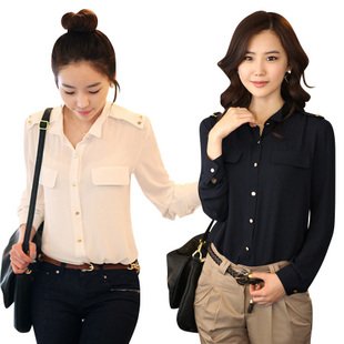 2018 Whole Promotional Blouese Fashion Women Dress Shirt Fashionable Las Shirt Blouse Y Dress Long Sleeves Top Office Lady Summer Leisure Cloth