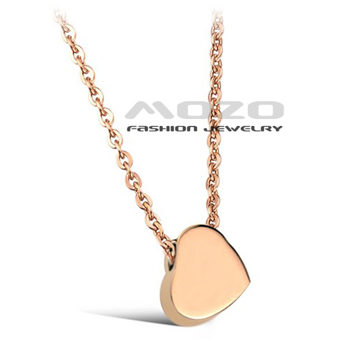Wholesale 2015 New Fashion Jewelry Love Chain Women s 18k Gold Plated Stainless Steel Heart Pendant