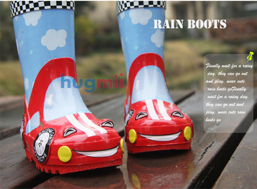 Free shipping Beautiful child rain boots primary school students rainboots water shoes rain gear 3(China (Mainland))