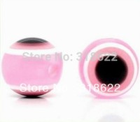 Wholesale! 6mm/8mm/10mm/12mm Pink Evil Eye Beads Stripe Round Resin Spacer Stone Chunky Resin Beads Free shipping