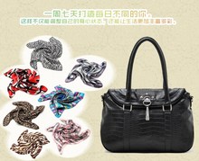 7 silk scarf silk scarf bag portable one shoulder cross-body bags female 630g