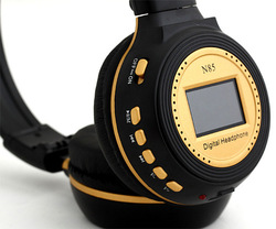 Newest arrivale HAIGH QUANLITY LCD earphone ZEALOPN85 headphones with MIC computer headset with FM radio headphones(China (Mainland))