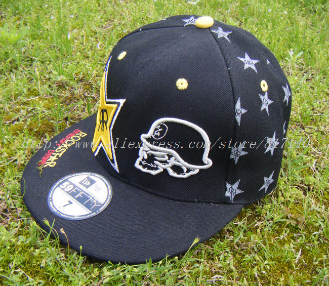 PRINT ROCKSTAR ENERGY DRINK SNAPBACK CAPS HIP HOP STYLE FOR MEN FREE SHIPPING ONLY ONE PIECE(China (Mainland))