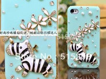 New cute cell phone case Phone Cases flash drilling zebra Floral mobile phone accessories / cheap cell phone cases
