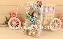 Fashion crystal phone cases wholesale custom phone cases over drilling selling flowers pearl 3D mobile phone accessories