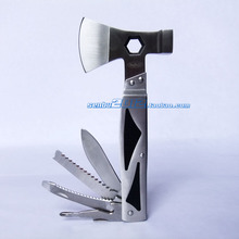 Oem multifunctional tool axe hammer multi-purpose safety hammer folding knife ax hammer wrench emergency