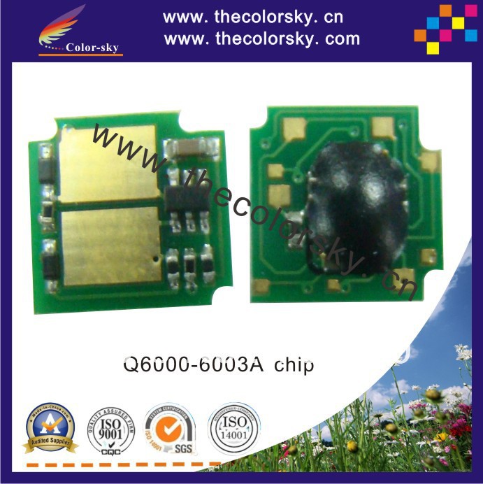(CZ-DH2600) compatible toner cartridge reset chip for HP Q6000A Q6000 6000A 6000 Q6001A Q6001 6001A 6001 free shipping DHL(China (Mainland))