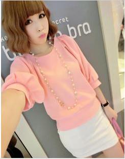Summer women's 2013 excellent quality ladies pink set(China (Mainland))