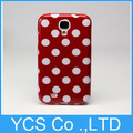 Candy Color Jelly Polka Dot Wave Point Style Design Soft Gel TPU Case Cover For Samsung Galaxy S4 i9500, Free screen protector