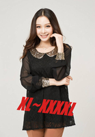 Free shipping 1pc retail 2013 New women plus size XXXXL chiffon