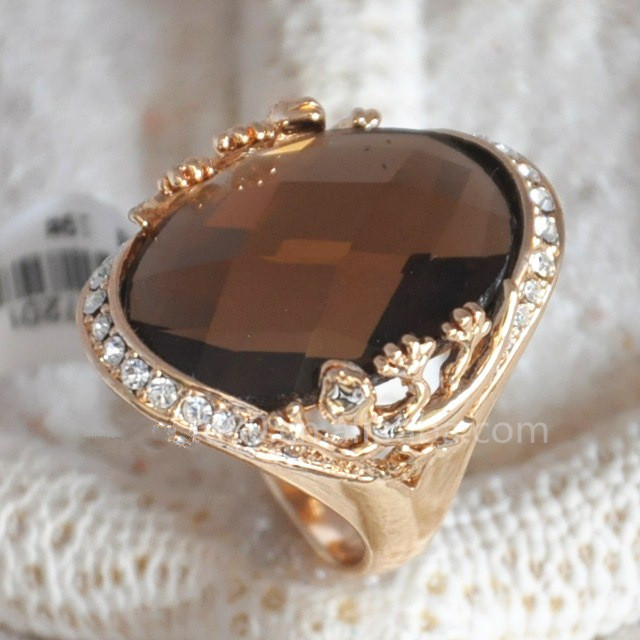 R60015 Champagne Ring jewelleries Fashion 18k gold Rings import from turkey hot sale free shipping ! manufacture direct(China (Mainland))