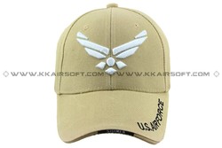 U.S. Air Force logo baseball cap Tan free shipping(China (Mainland))