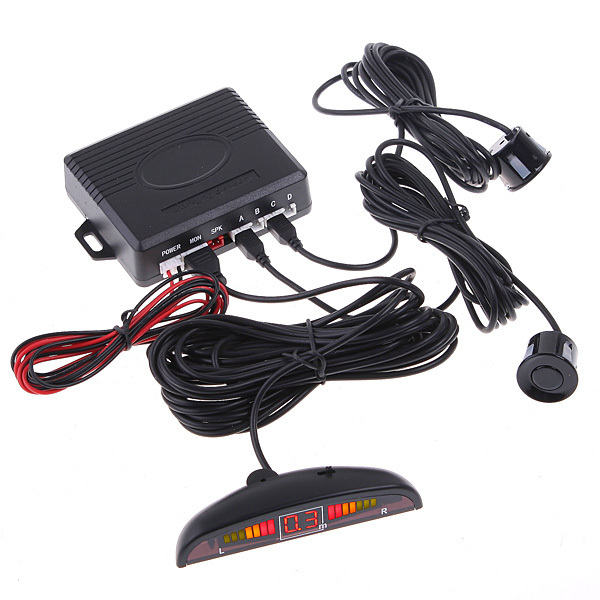 New 4 Digital Parking Sensors LED Display Car Reverse Backup Radar System(China (Mainland))