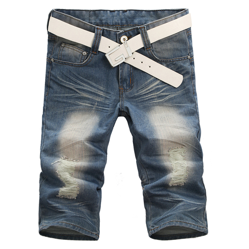 2013 summer water wash distrressed jeans super man jeans male(China (Mainland))