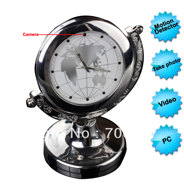 Mini DVR Table Clock Video Record Camera with Motion Detection LM-GC935(China (Mainland))
