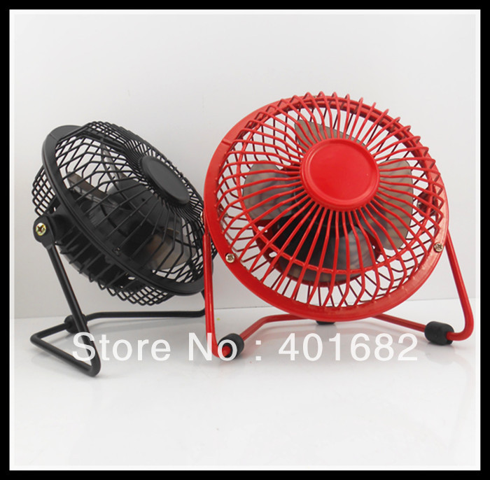mini electric fan metal chalybeate silent large usb fan & Retail Box Free Shipping(China (Mainland))