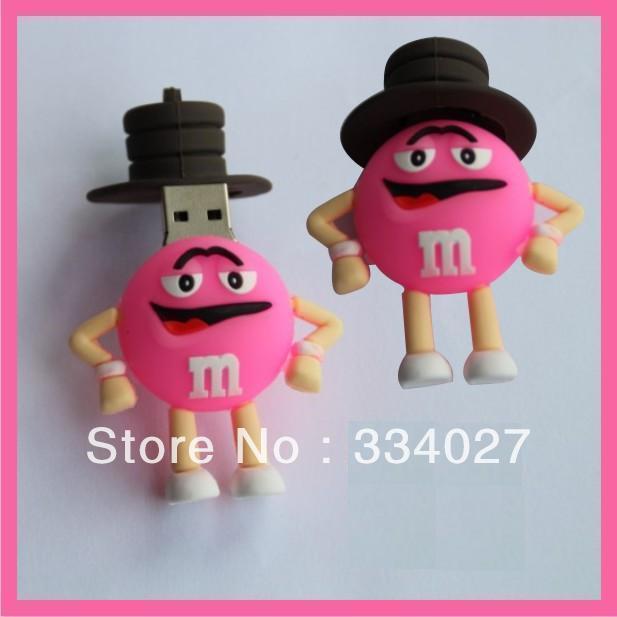 Wholesale Free shipping Cute Gift Cartoone characters model 4GB/8GB/16GB USB2.0 Enough Flash Memory Stick Pen Drive 25(China (Mainland))