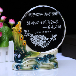 Gift crystal ceramic carving quality wedding gift marriage souvenir to send the teacher(China (Mainland))